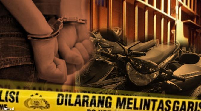 Pelaku Curanmor Babak Belur Dihajar Massa